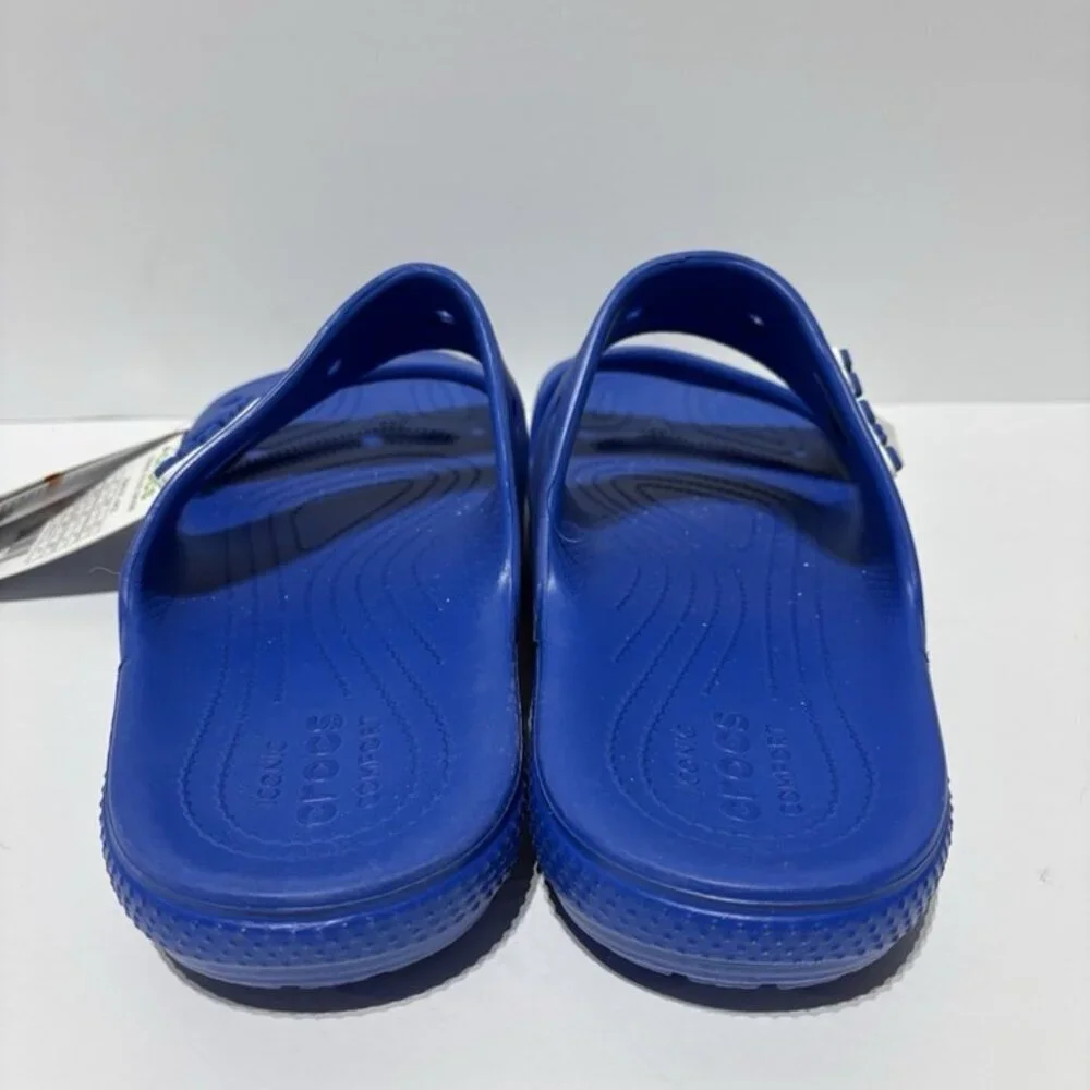 Crocs Men’s Classic Blue Flip Flop Sandals, Size 13 M
